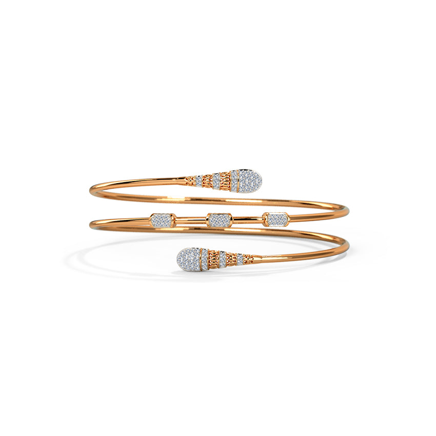 Celeste Twirl Diamond Bracelet