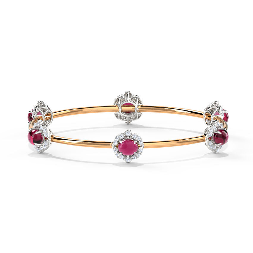 Elysia Rosy Gemstone Bangle