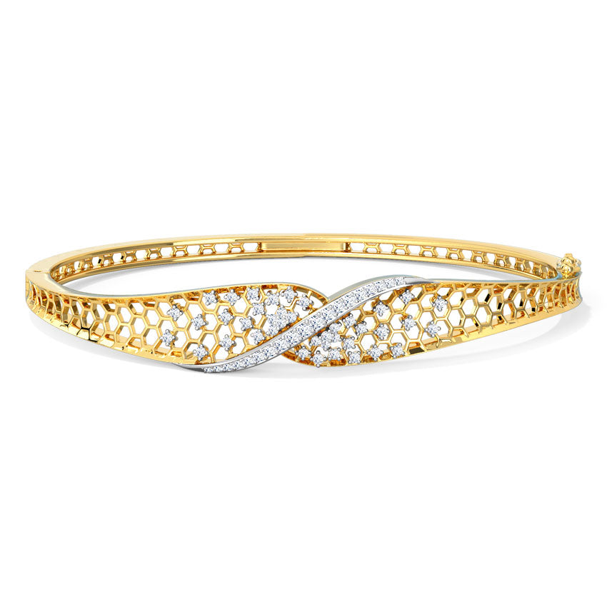Selene Twist Sparked Diamond Bracelet