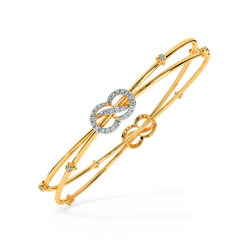 Ishana Twisted Diamond Bangle