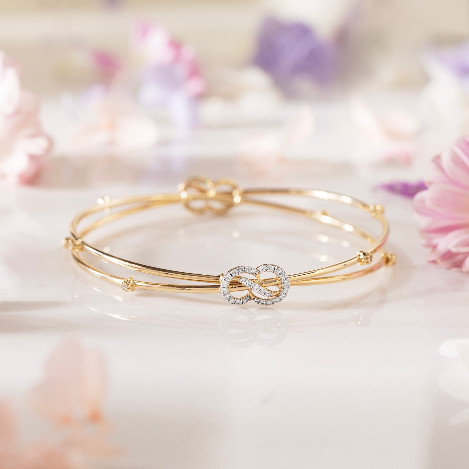 Ishana Twisted Diamond Bangle