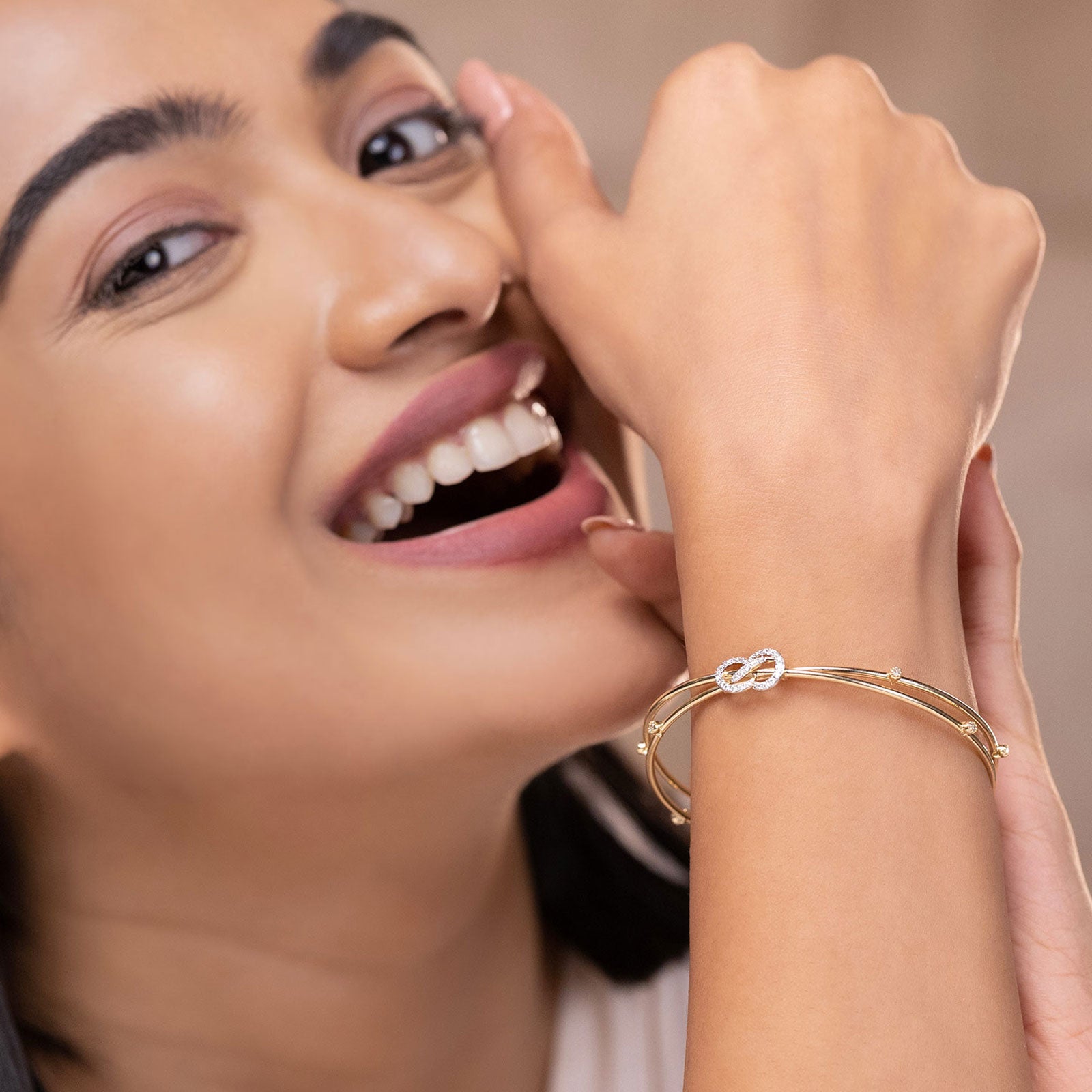 Ishana Twisted Diamond Bangle