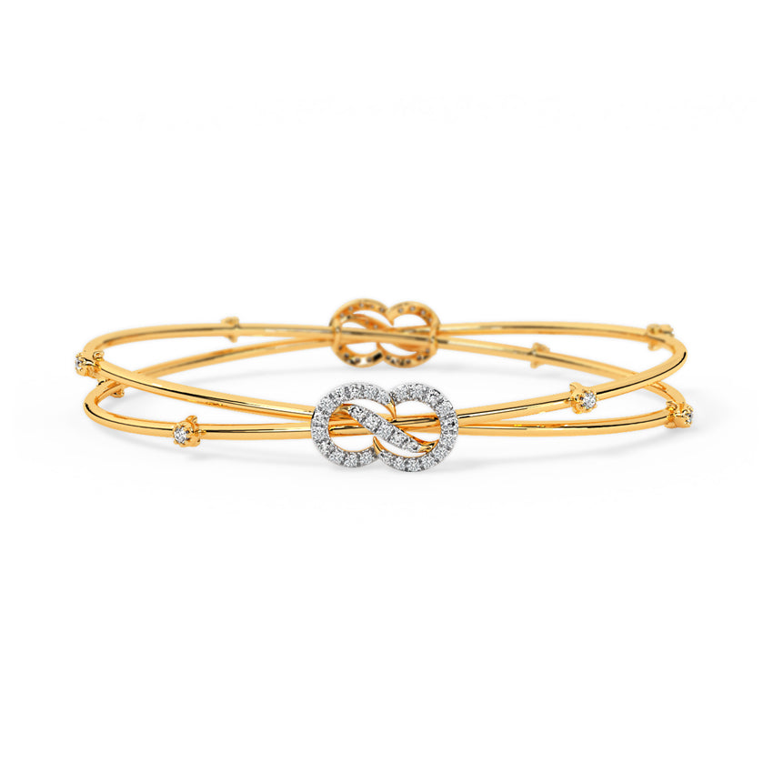 Ishana Twisted Diamond Bangle