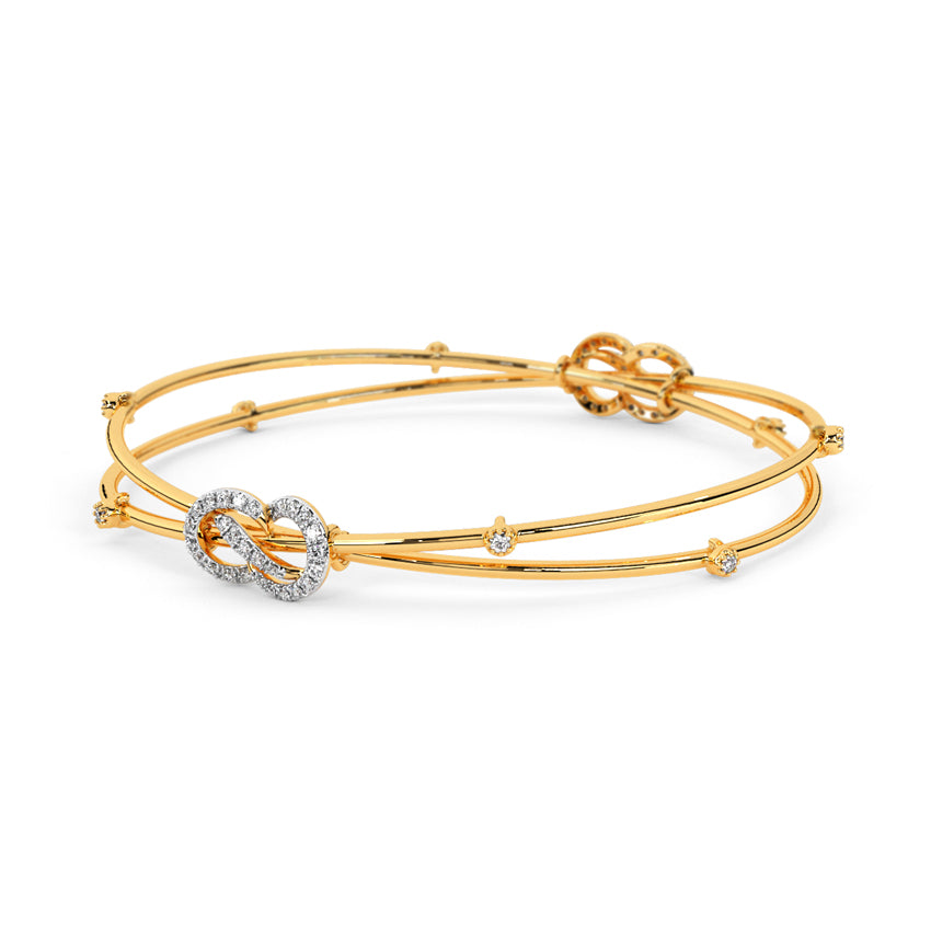 Ishana Twisted Diamond Bangle