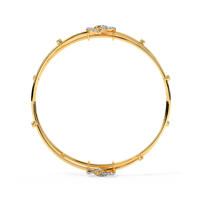 Ishana Twisted Diamond Bangle