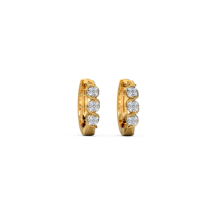Solace Cluster Diamond Hoops