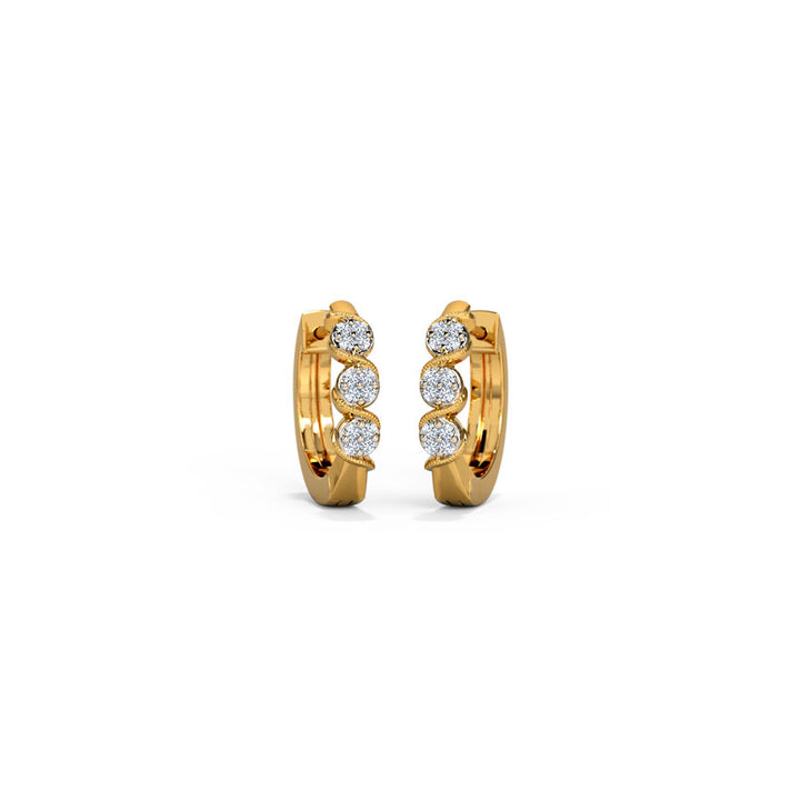 Solace Cluster Diamond Hoops