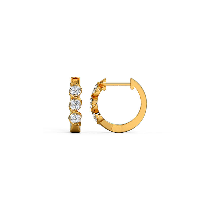 Solace Cluster Diamond Hoops