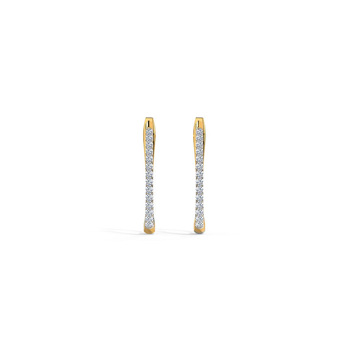 Crimsa Glow Diamond Hoops