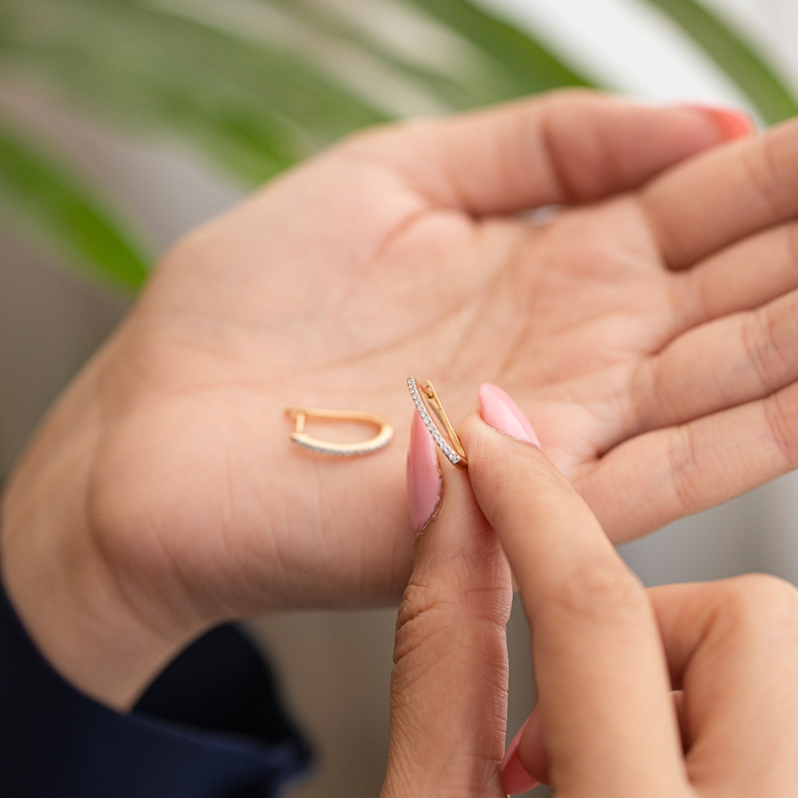 Crimsa Glow Diamond Hoops