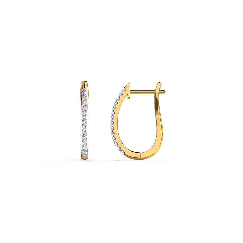 Crimsa Glow Diamond Hoops