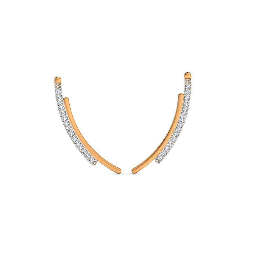 Velora Curve Diamond Ear Cuffs