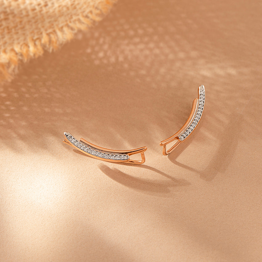 Velora Curve Diamond Ear Cuffs