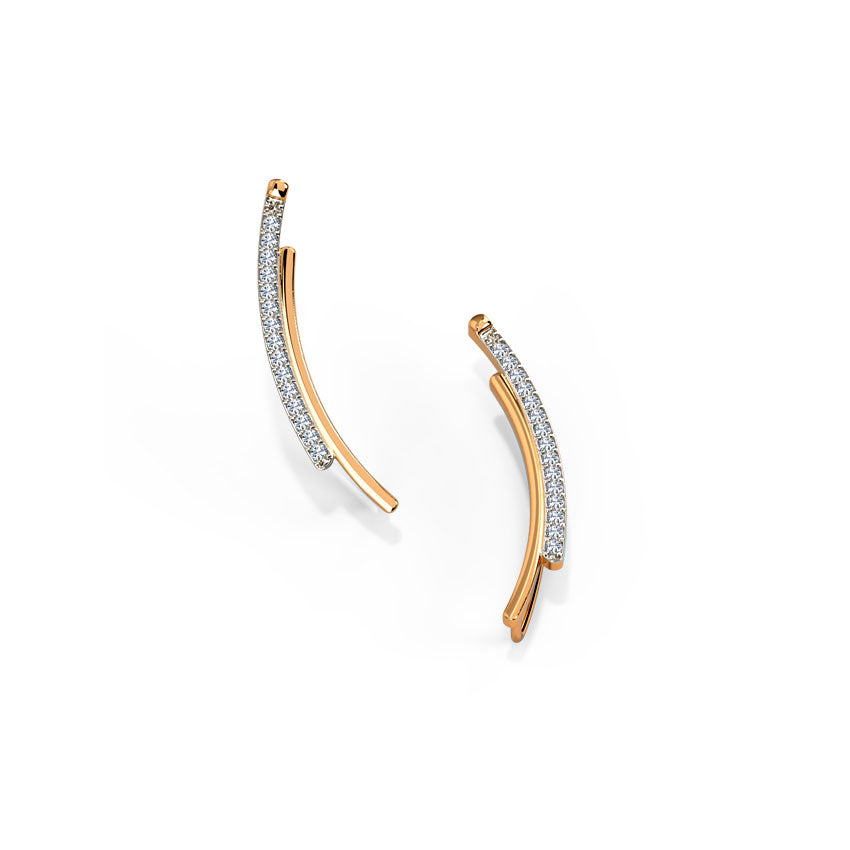 Velora Curve Diamond Ear Cuffs