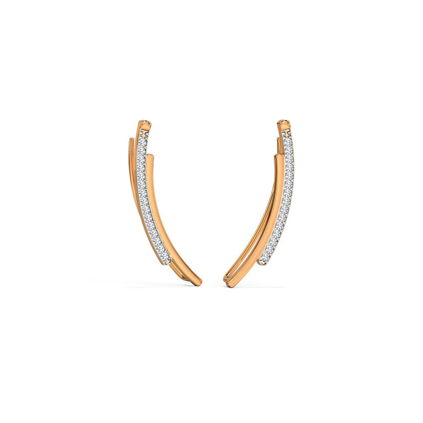 Velora Curve Diamond Ear Cuffs