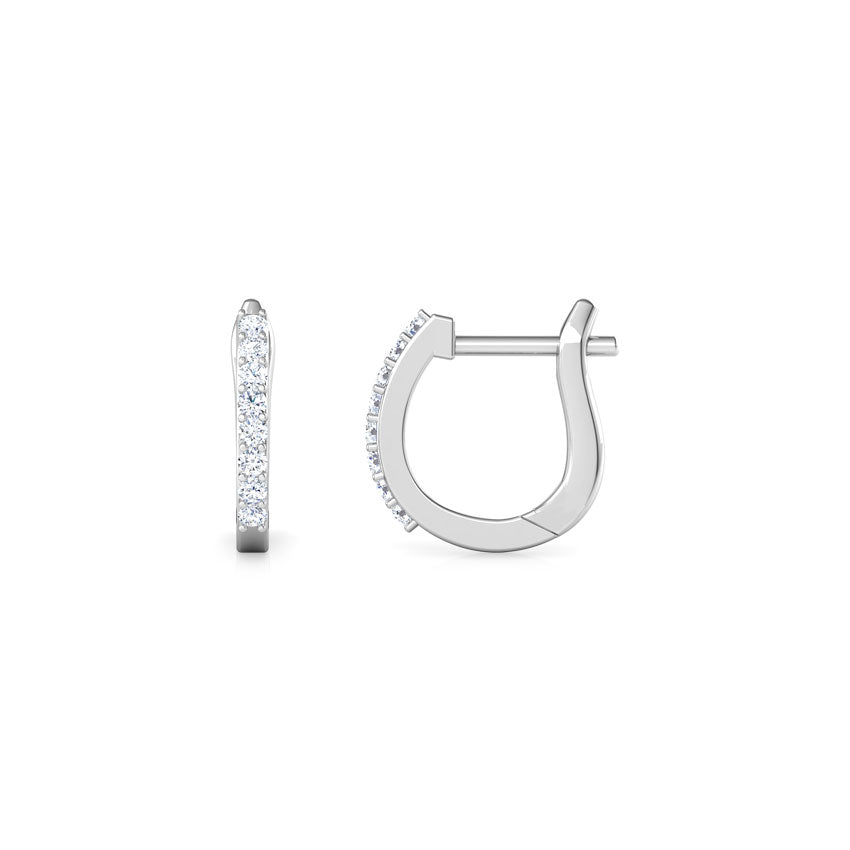 LineaGlow Multi-Pierce Diamond Hoops