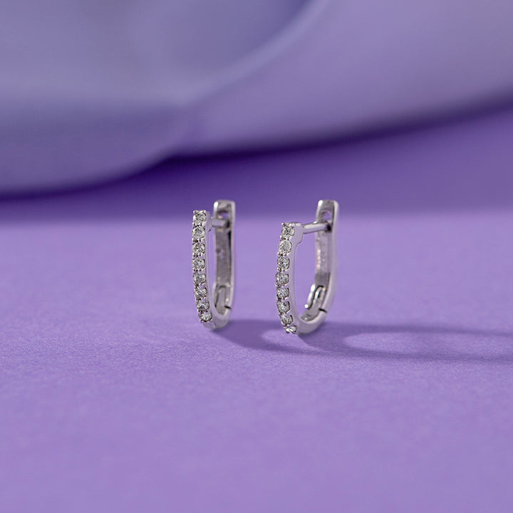 LineaGlow Multi-Pierce Diamond Hoops
