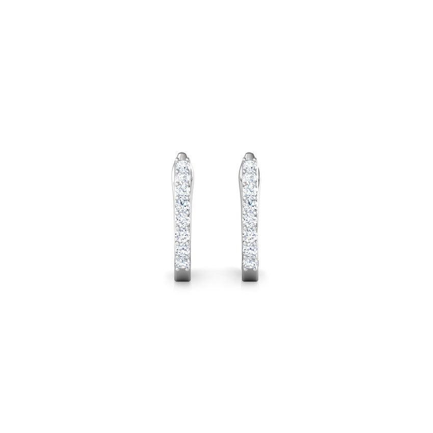 LineaGlow Multi-Pierce Diamond Hoops