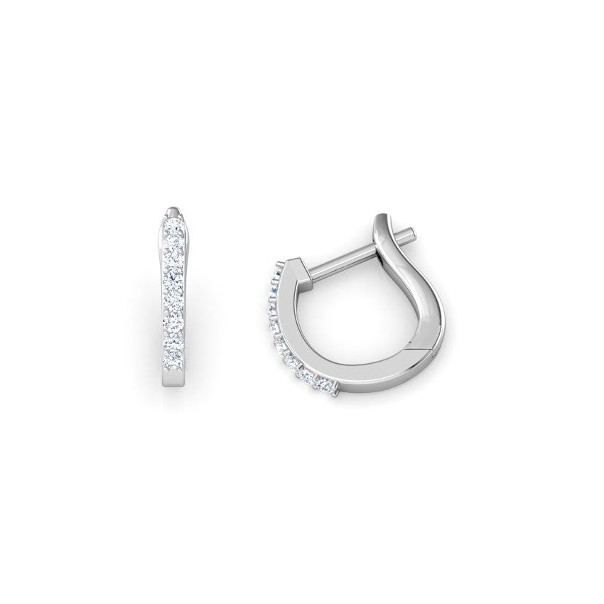 LineaGlow Multi-Pierce Diamond Hoops