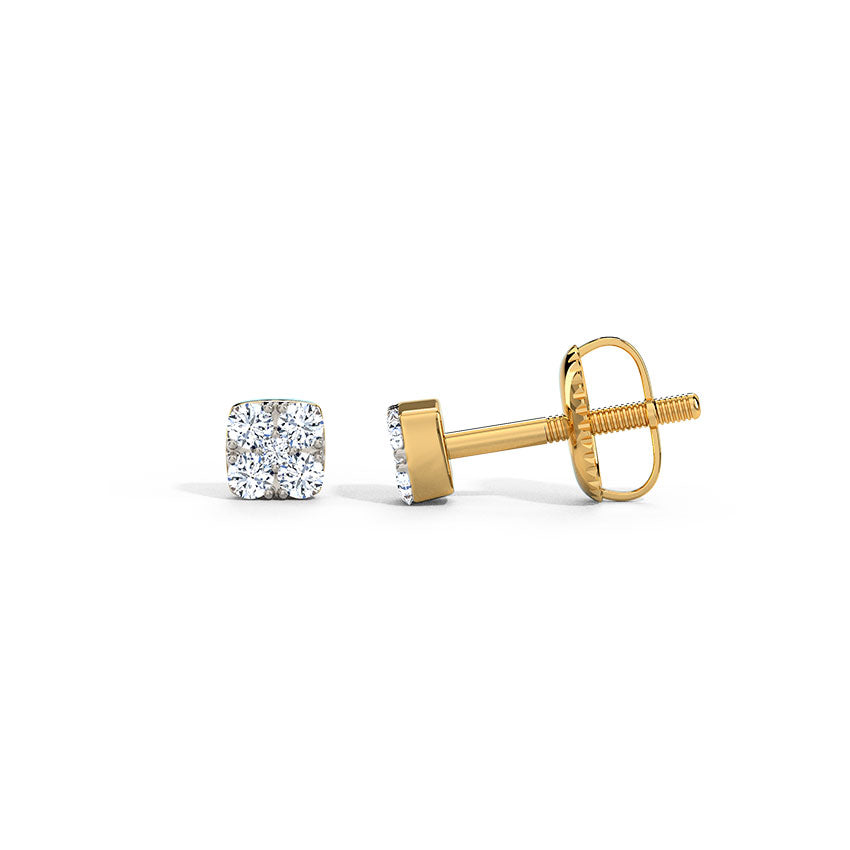 Mini Radiant Diamond Cluster Studs