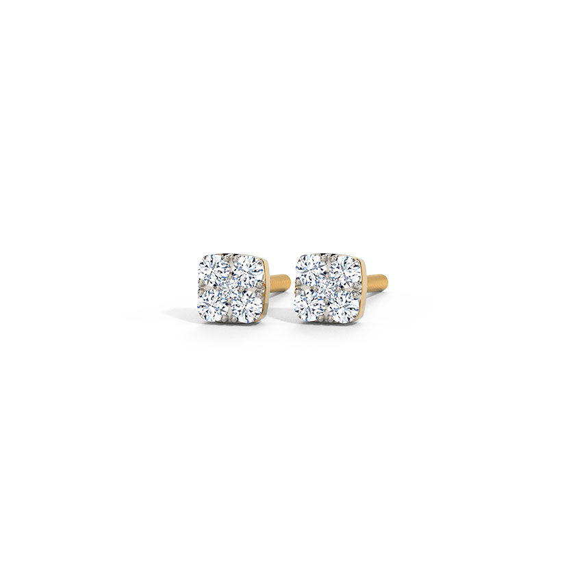 Mini Radiant Diamond Cluster Studs