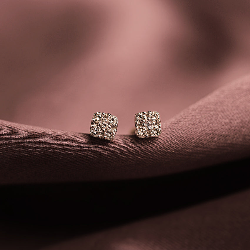 Mini Radiant Diamond Cluster Studs
