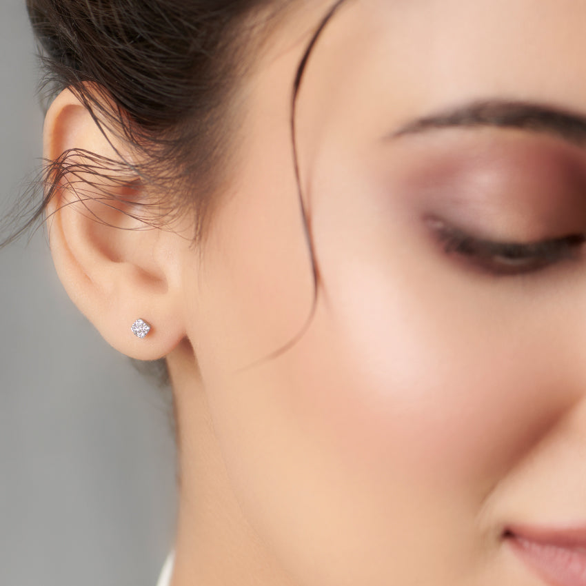 Mini Radiant Diamond Cluster Studs