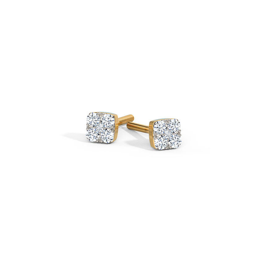 Mini Radiant Diamond Cluster Studs