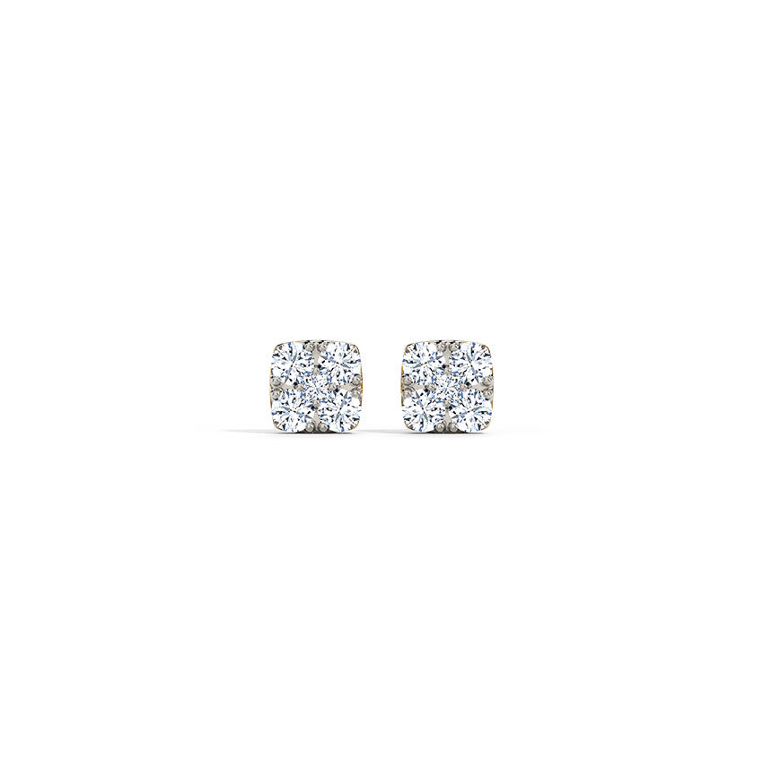 Mini Radiant Diamond Cluster Studs