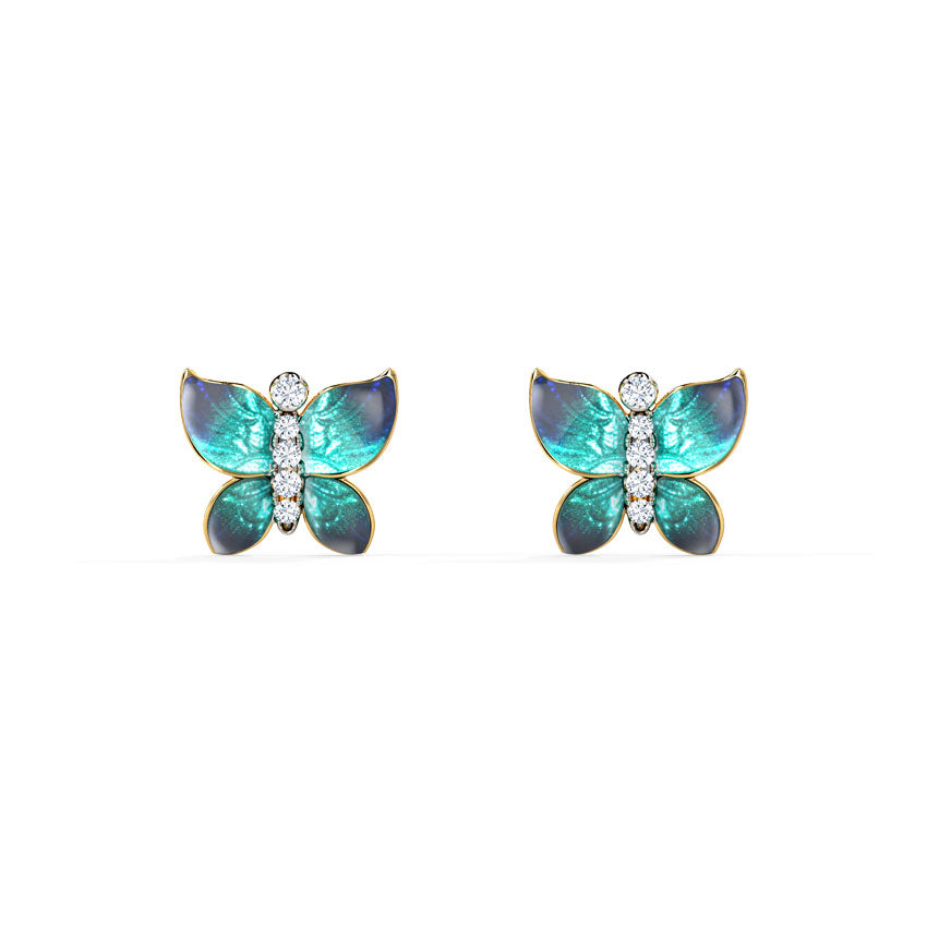 Flutura Diamond Butterfly Studs