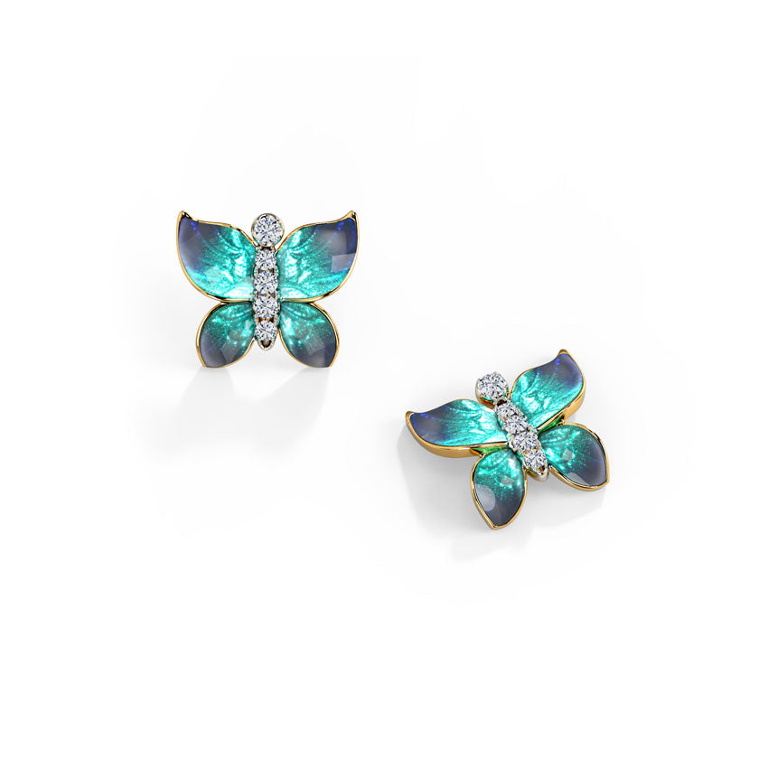 Flutura Diamond Butterfly Studs
