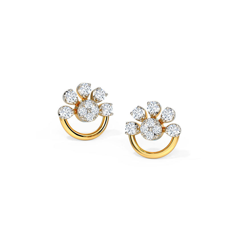 Blosselle Half Bloom Studs