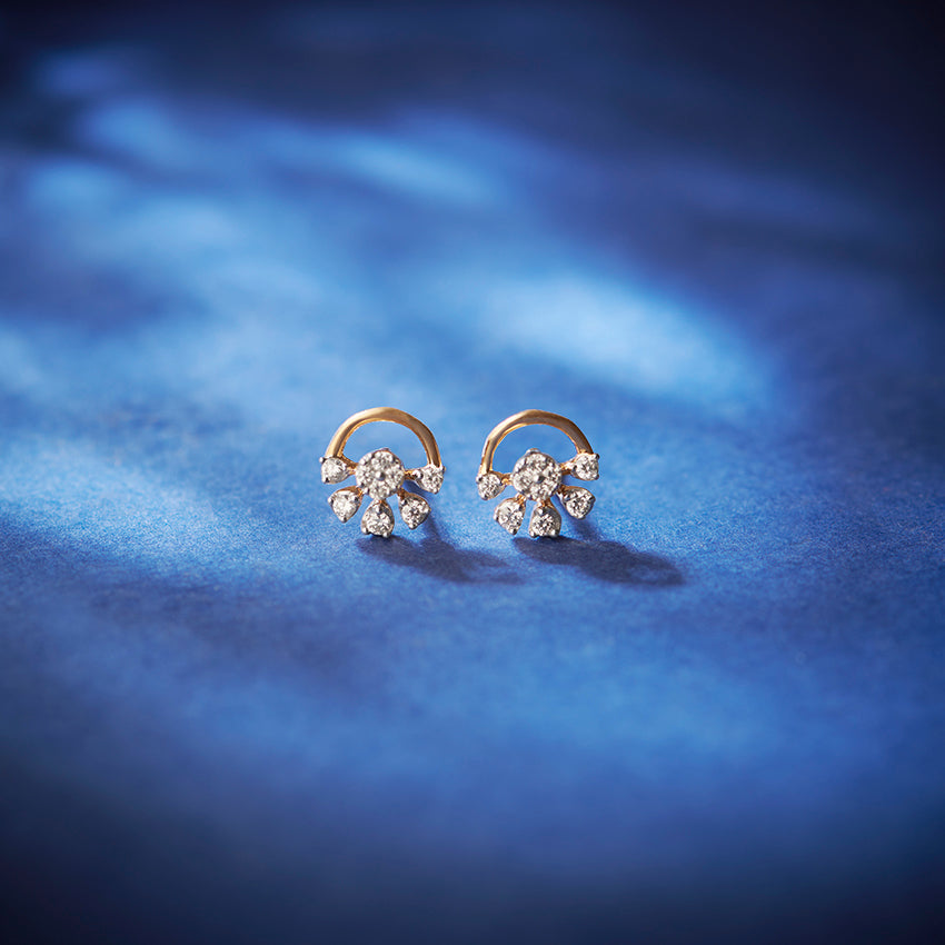 Blosselle Half Bloom Studs