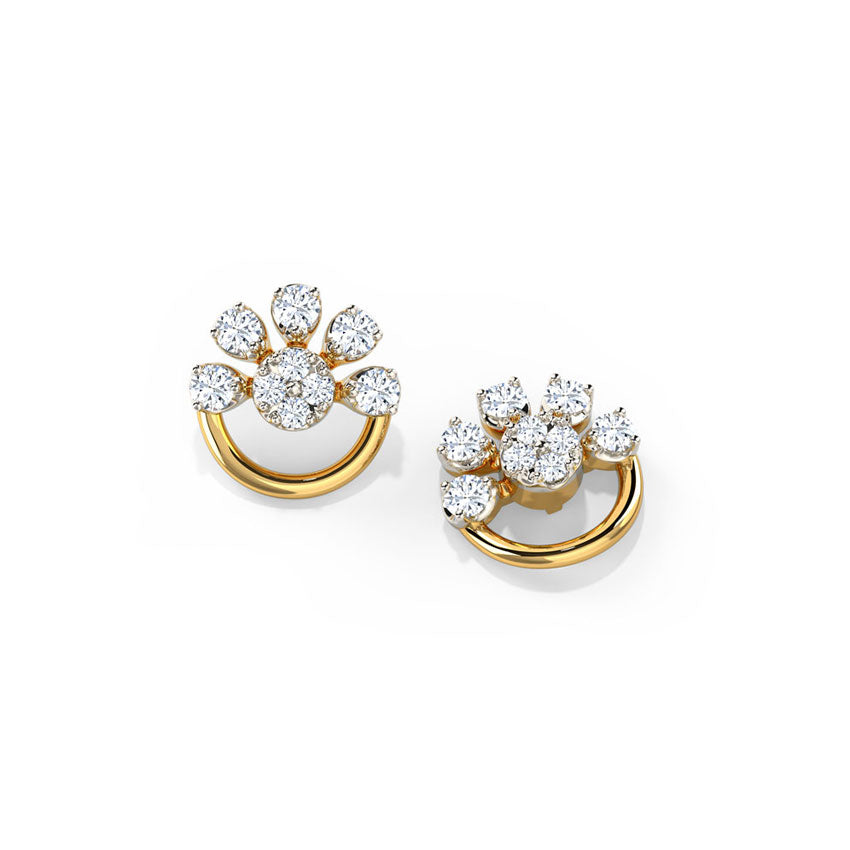 Blosselle Half Bloom Studs