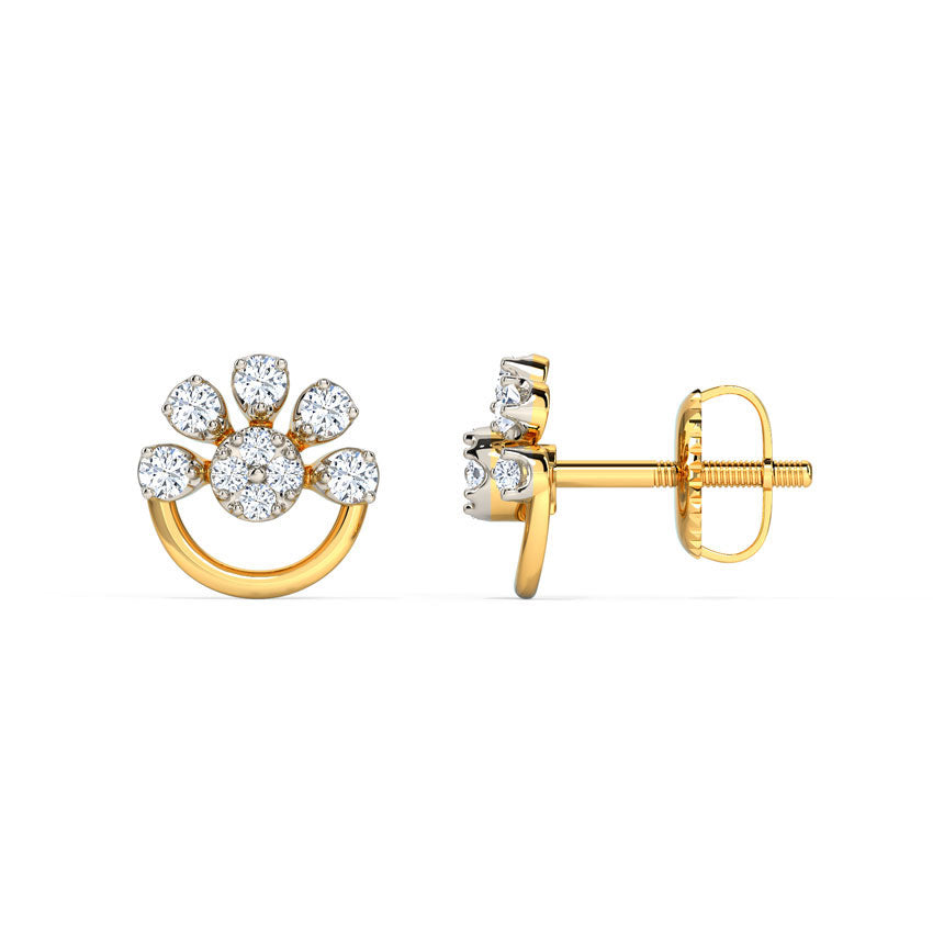 Blosselle Half Bloom Studs
