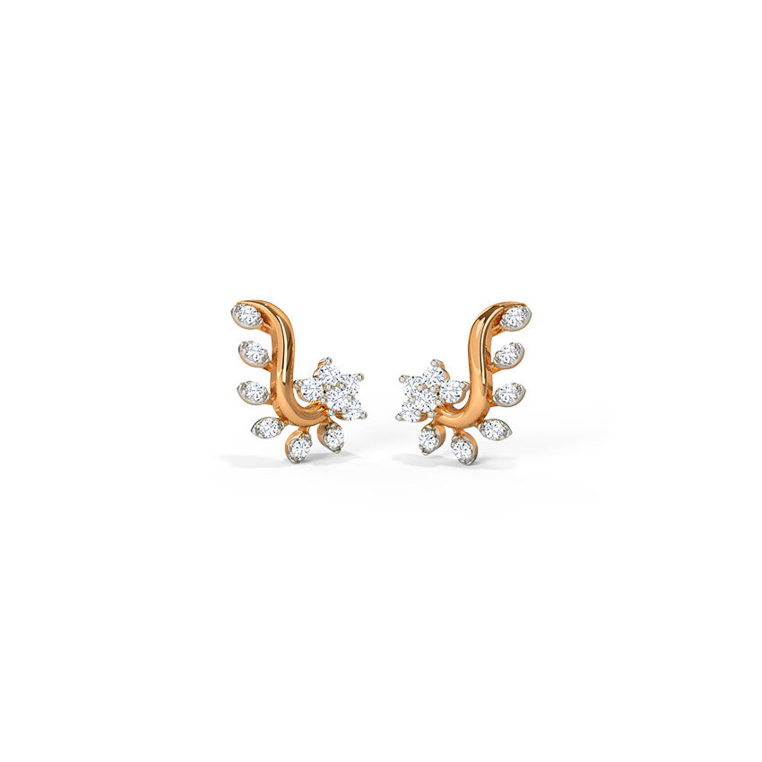 Floravine Diamond Studs