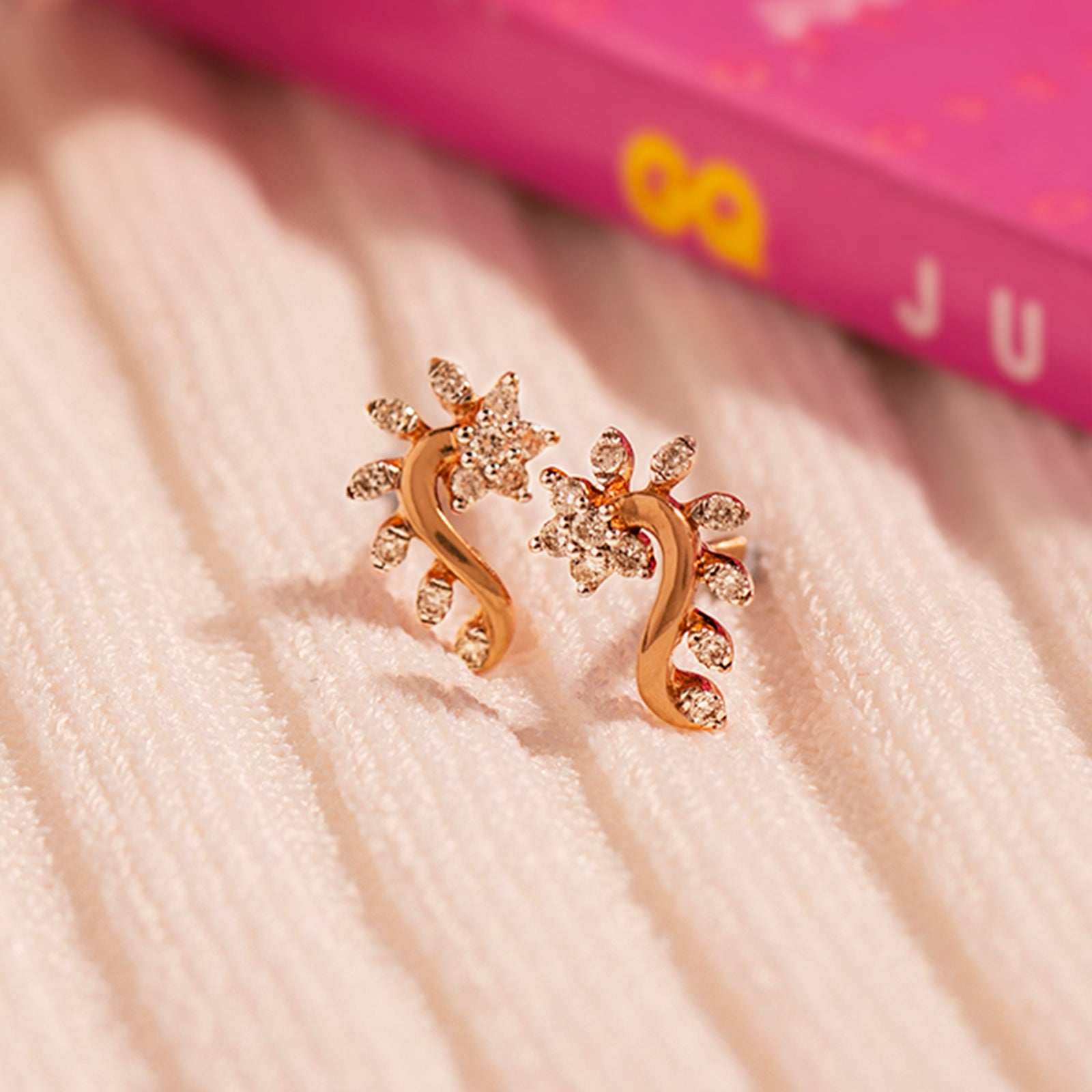 Floravine Diamond Studs