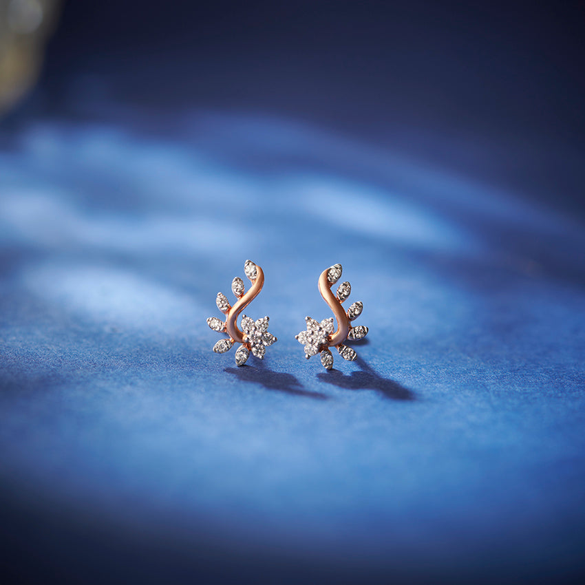 Floravine Diamond Studs