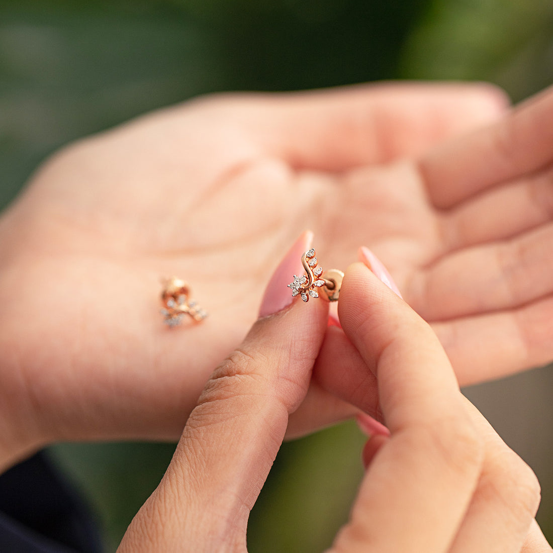 Floravine Diamond Studs