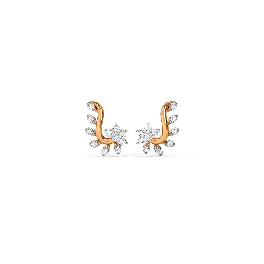 Floravine Diamond Studs