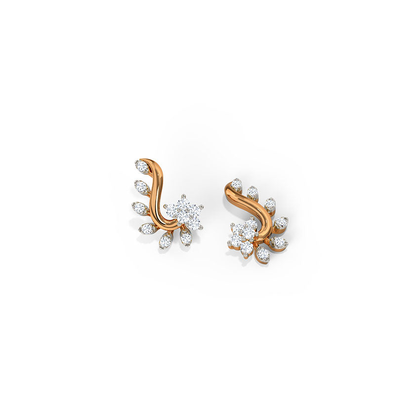 Floravine Diamond Studs