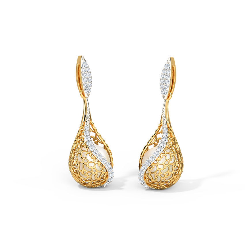 Jisha Grace Pearl Drop Earrings