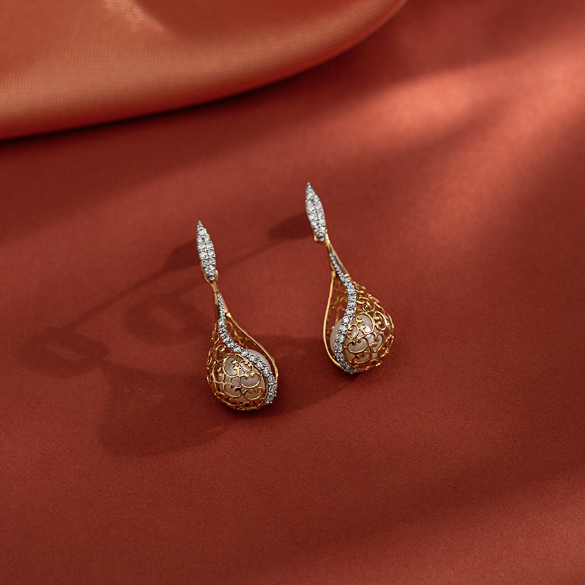 Jisha Grace Pearl Drop Earrings