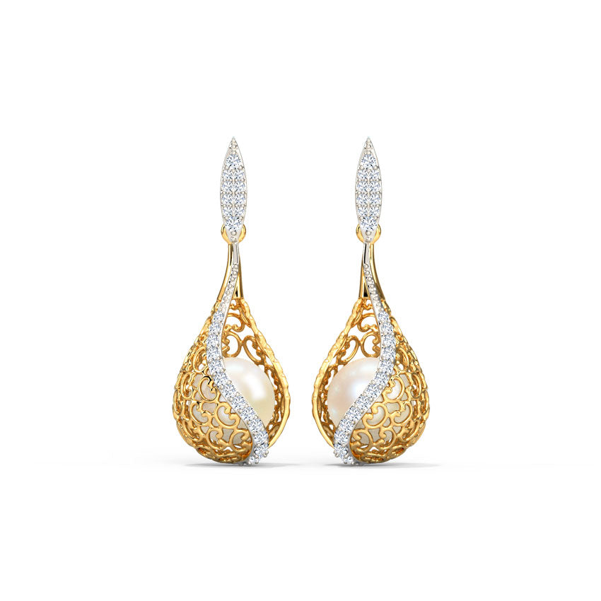 Jisha Grace Pearl Drop Earrings