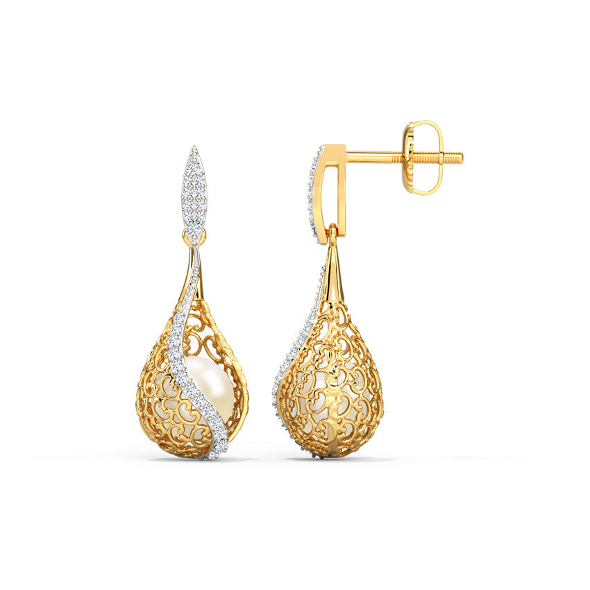 Jisha Grace Pearl Drop Earrings