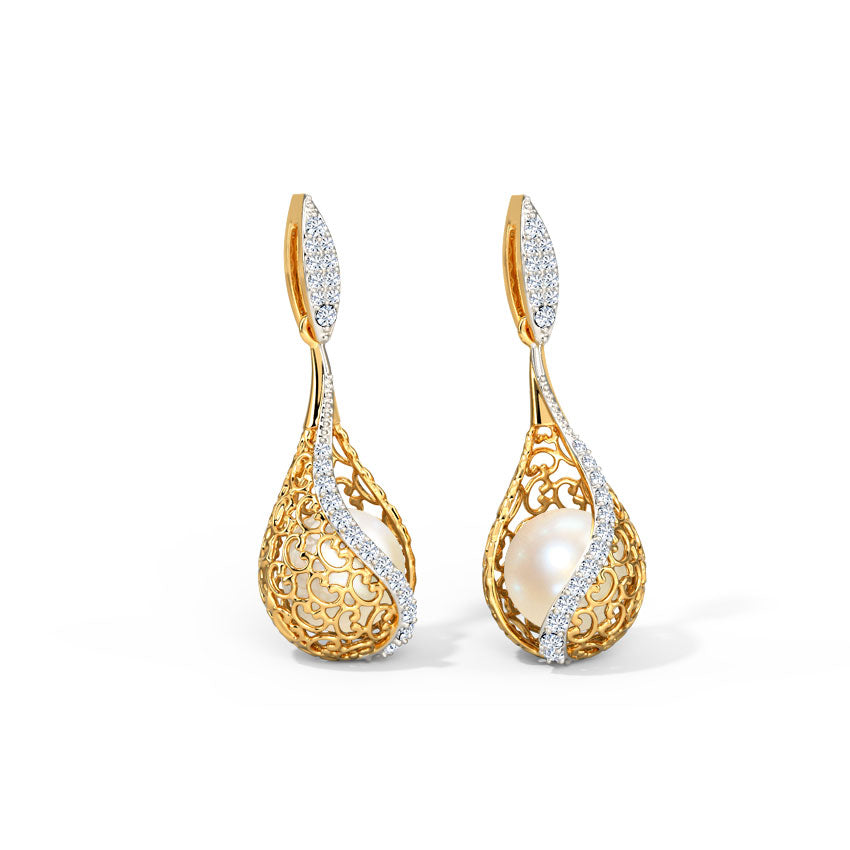 Jisha Grace Pearl Drop Earrings