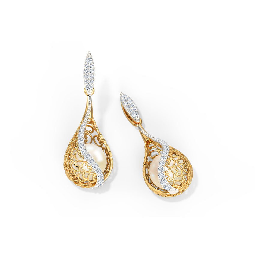Jisha Grace Pearl Drop Earrings