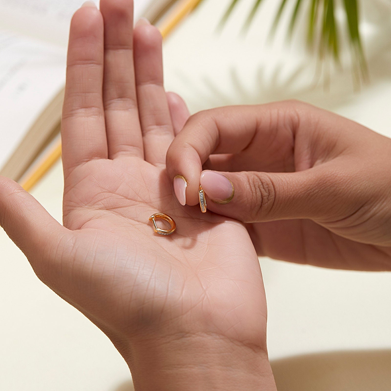 Lyra Shine Diamond Hoops