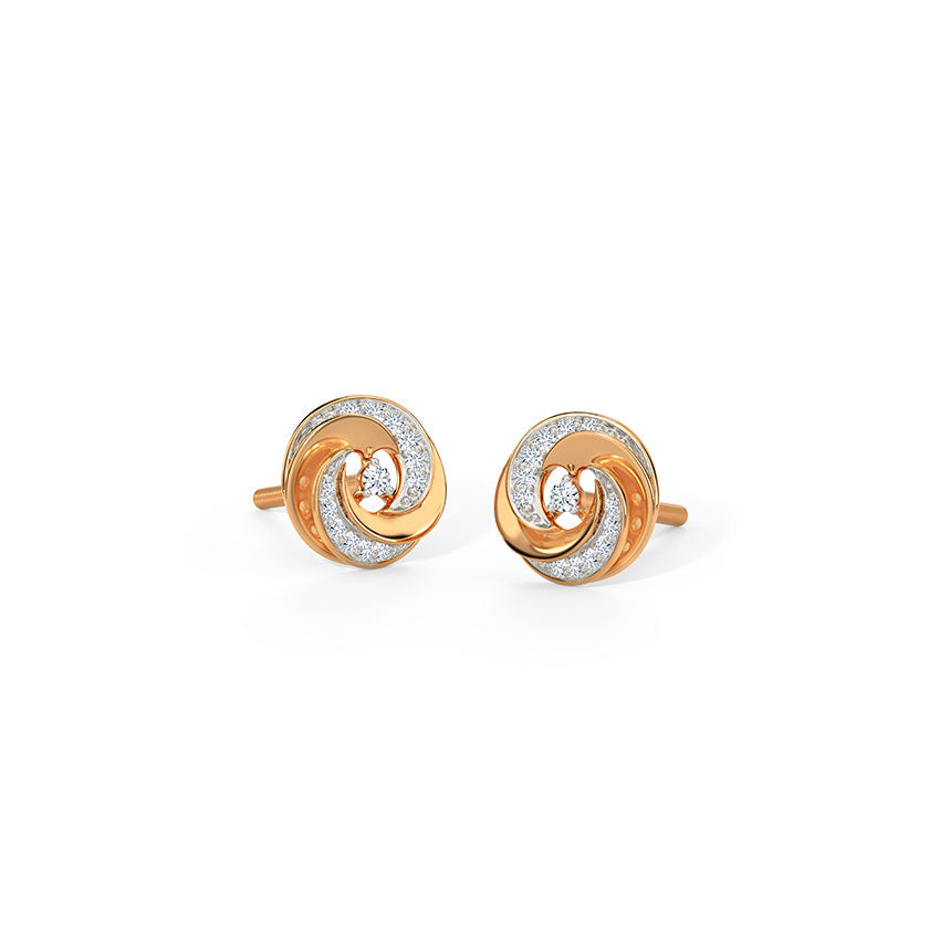 Lumiswirl Diamond Studs