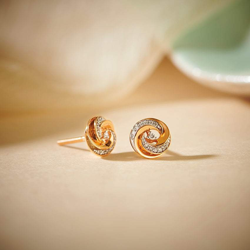 Lumiswirl Diamond Studs